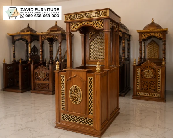 Mimbar Masjid Singkawang Murah Jual Mimbar Masjid Palangka Raya