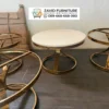 Jual Meja Tamu Bulat Stainless Surabaya Mewah