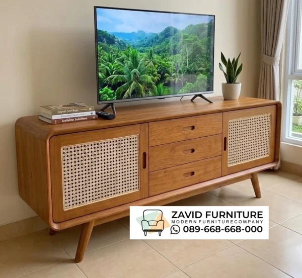 Buffet TV Kayu Samarinda Minimalis