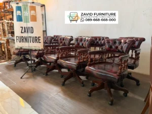 Jual Kursi Meeting Putar Kayu