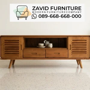MEJA TV PROBOLINGGO ZAVID FURNITURE Meja TV Minimalis Kayu Jati Probolinggo