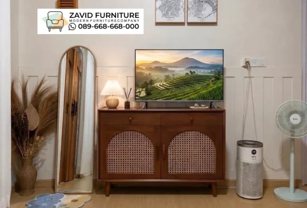 Meja TV Denpasar 2 Pintu Rotan