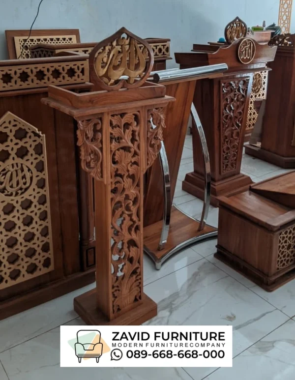 Desain Podium Banjar Kayu Jati Desain Podium Banjar Kayu Jati