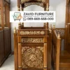 Jual Mimbar masjid Madiun Ukir Kayu Harga Mimbar Masjid Madiun Ukir Kayu
