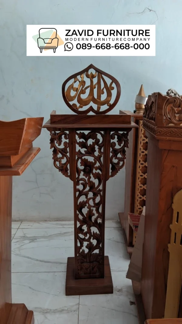 Jual Podium Masjid Bandung Ukir