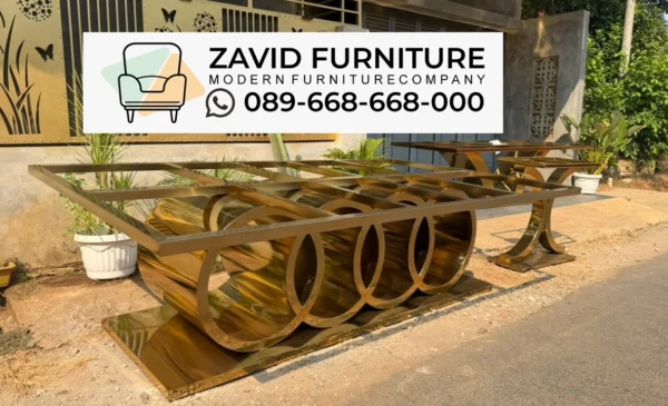 Kaki meja audi stainless gold 3 Kaki Meja Audi Stainless Gold