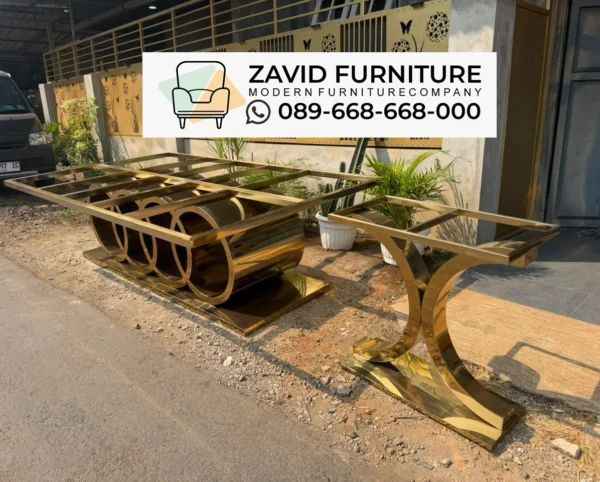 Kaki meja audi stainless gold Kaki Meja Audi Stainless Gold