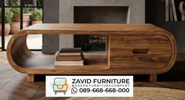 MEJA RUANG TAMU ZAVID (1) Meja Konsol Kayu Minimalis Modern Multifungsi Paling Dicari