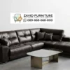 a40a2e98-52e5-477c-b08f-307e84efaab4 Sofa Sudut L-Shape Kulit Asli Mewah Desain Tufted