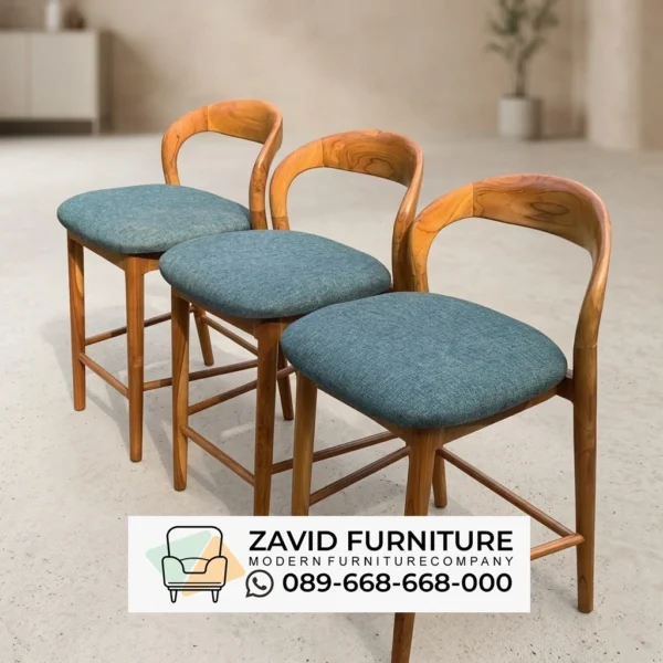 Kursi Bar Vintage Semarang Material Kayu Jati