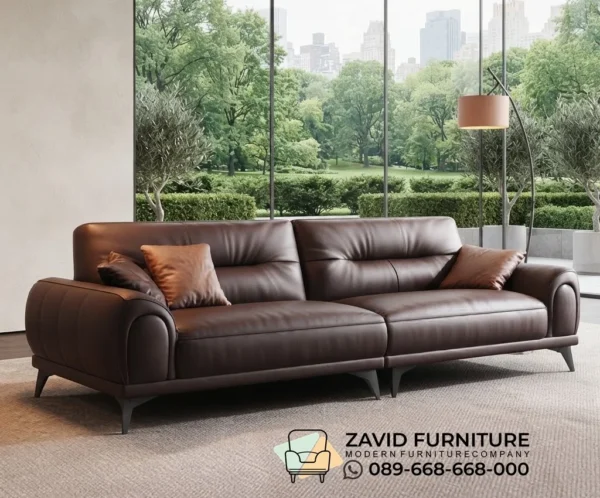 sofa kulit Sofa Kulit Asli Mewah 2 Seater