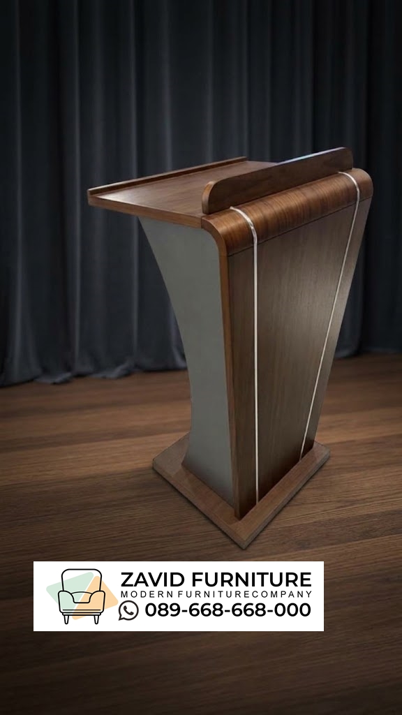 Standing Podium Meeting Room Bandung Desain Elegan Kayu Jati Standing Podium Meeting Room Bandung Desain Elegan Kayu Jati