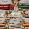 Sofa Kulit Asli Mewah Elegant Untuk Ruang Tamu
