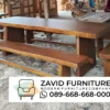 meja makan zavid furniture Set Meja Trembesi 240 x 90 cm Utuh