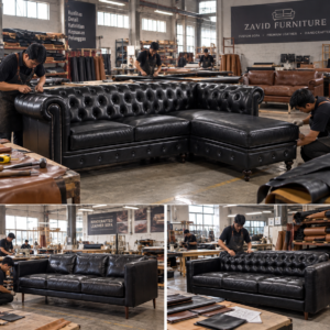 Sofa Kulit Hitam Custom Sepuasnya Berbagai Model